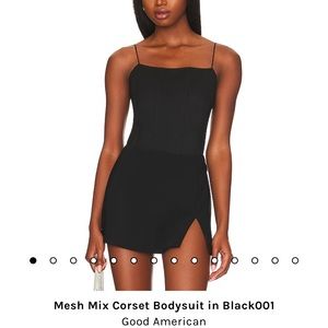 Good American Mesh Mix Corset Bodysuit - New With Tags!